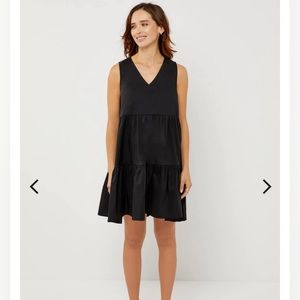 Pietro Brunelli Melody Tiered V-Neck Maternity Dress size Medium - BLACK